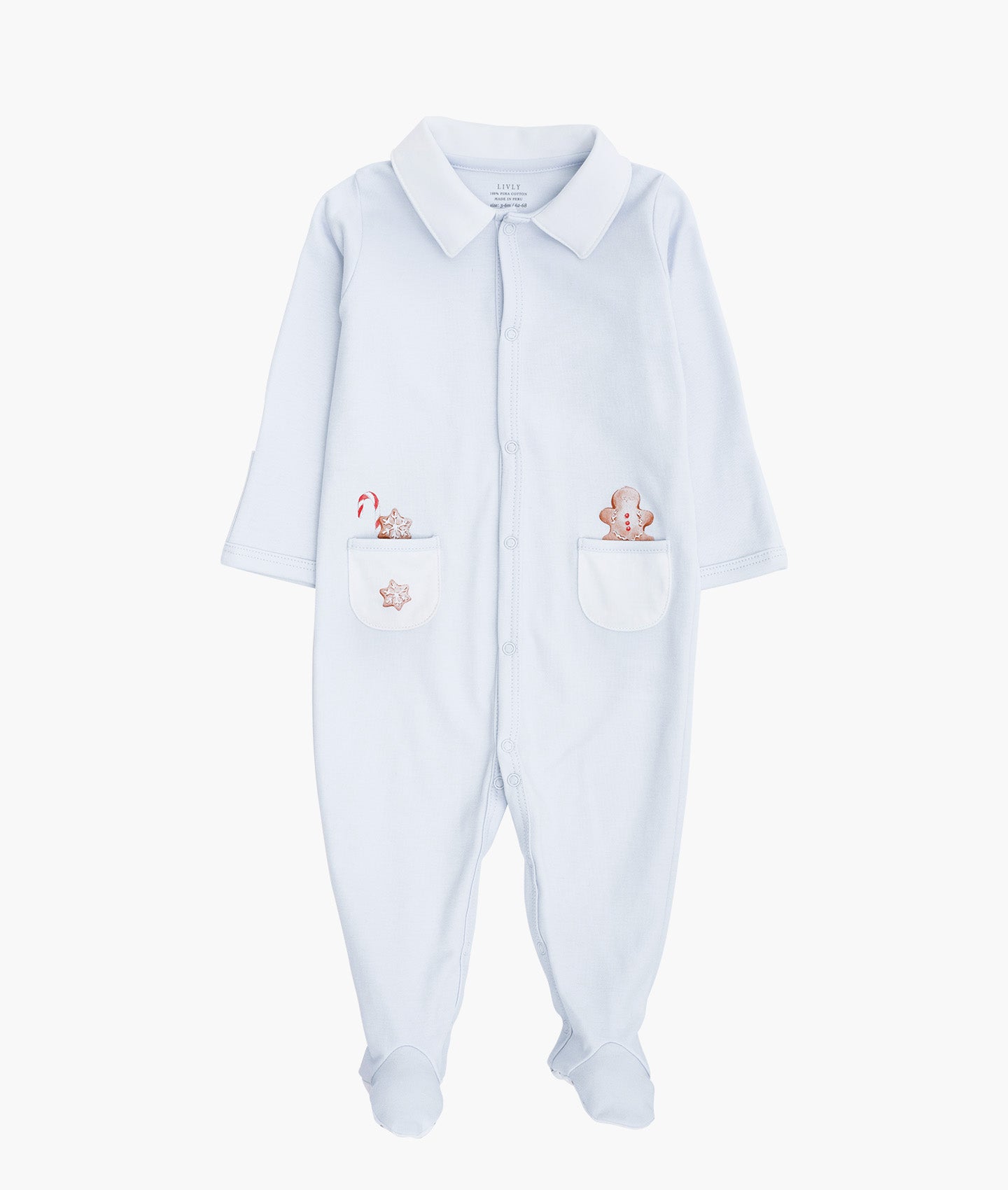 Little Gingerbreads Collar Footie