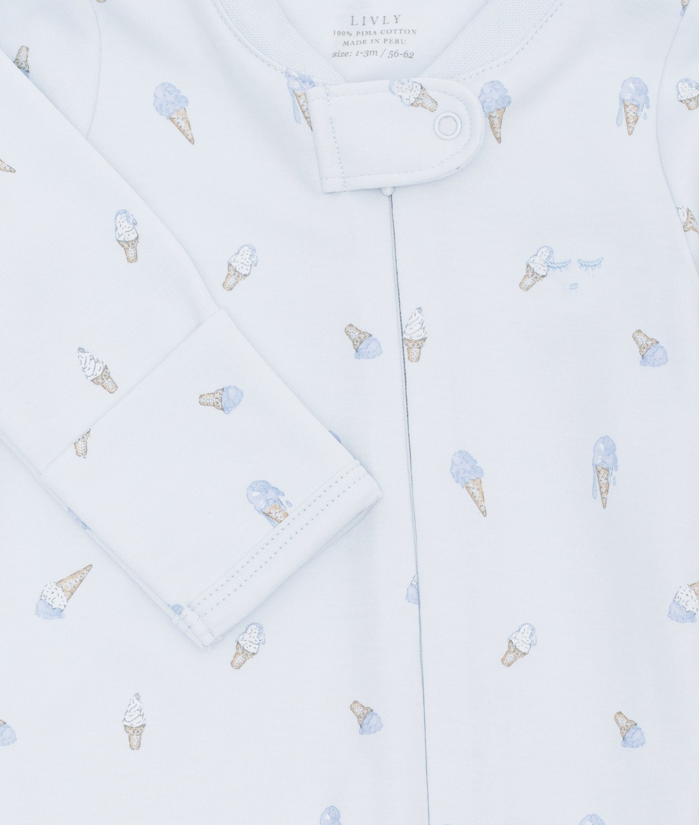 Ice Cream Zipper Footie