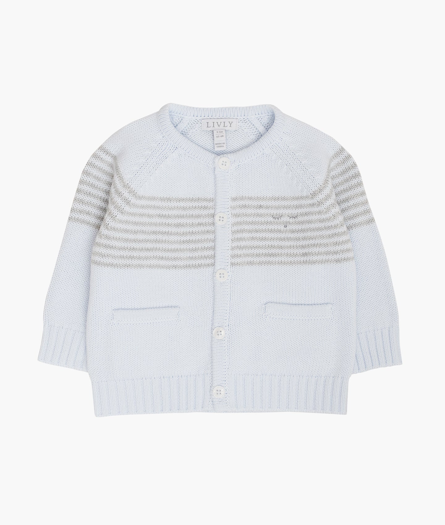 Strikket cardigan til baby