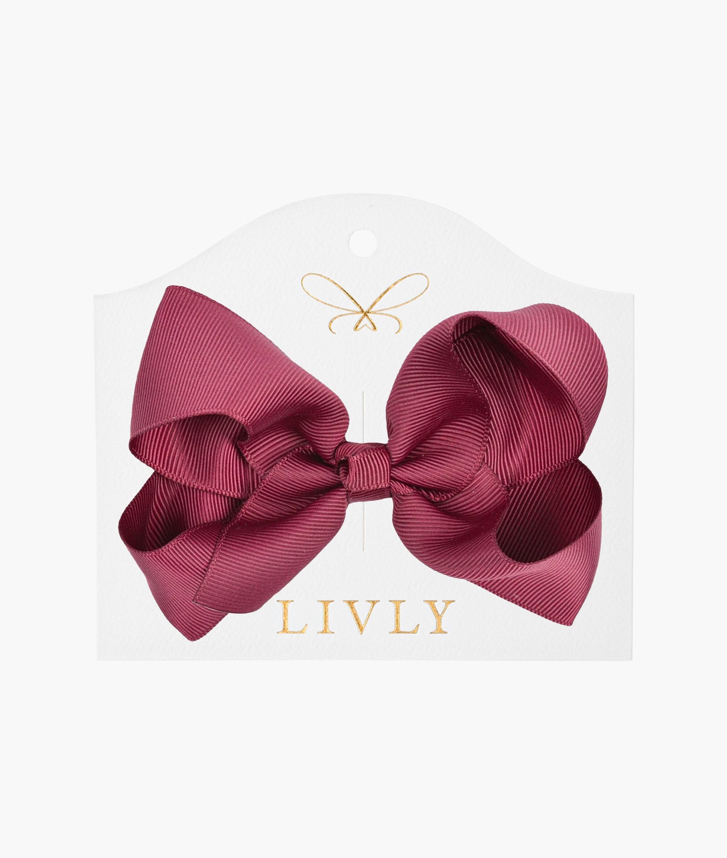 Large Bow Burgundy