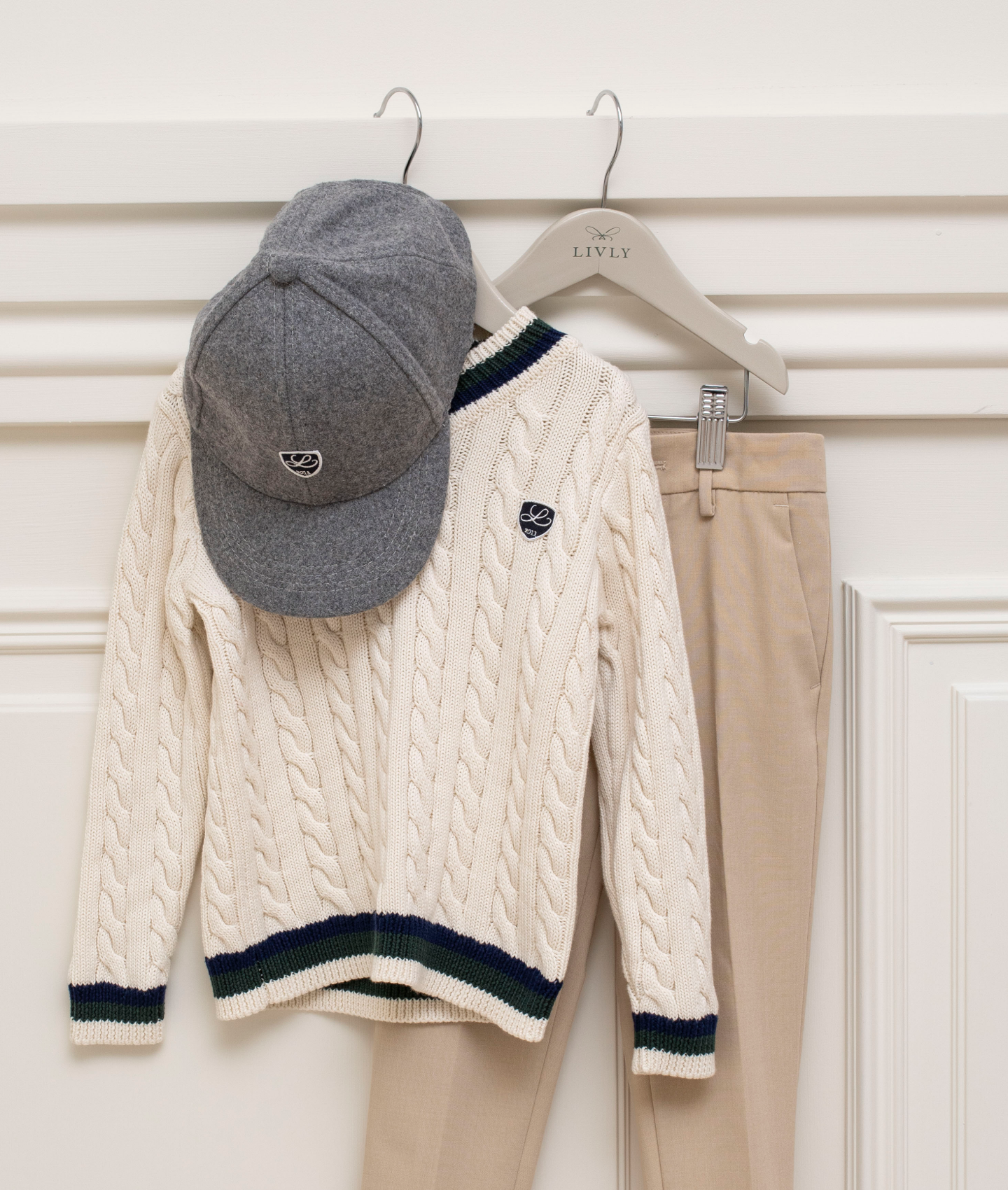 Jersey de punto con cuello en V