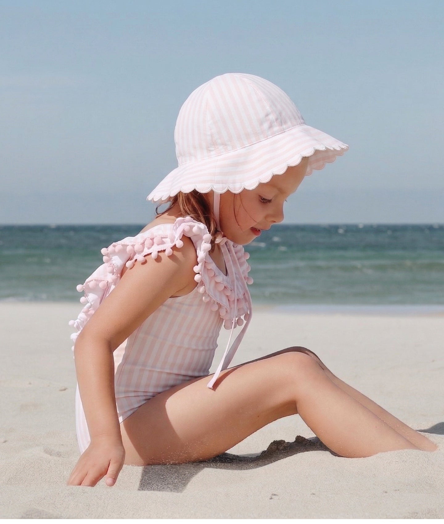 Traje de baño de rayas Celine