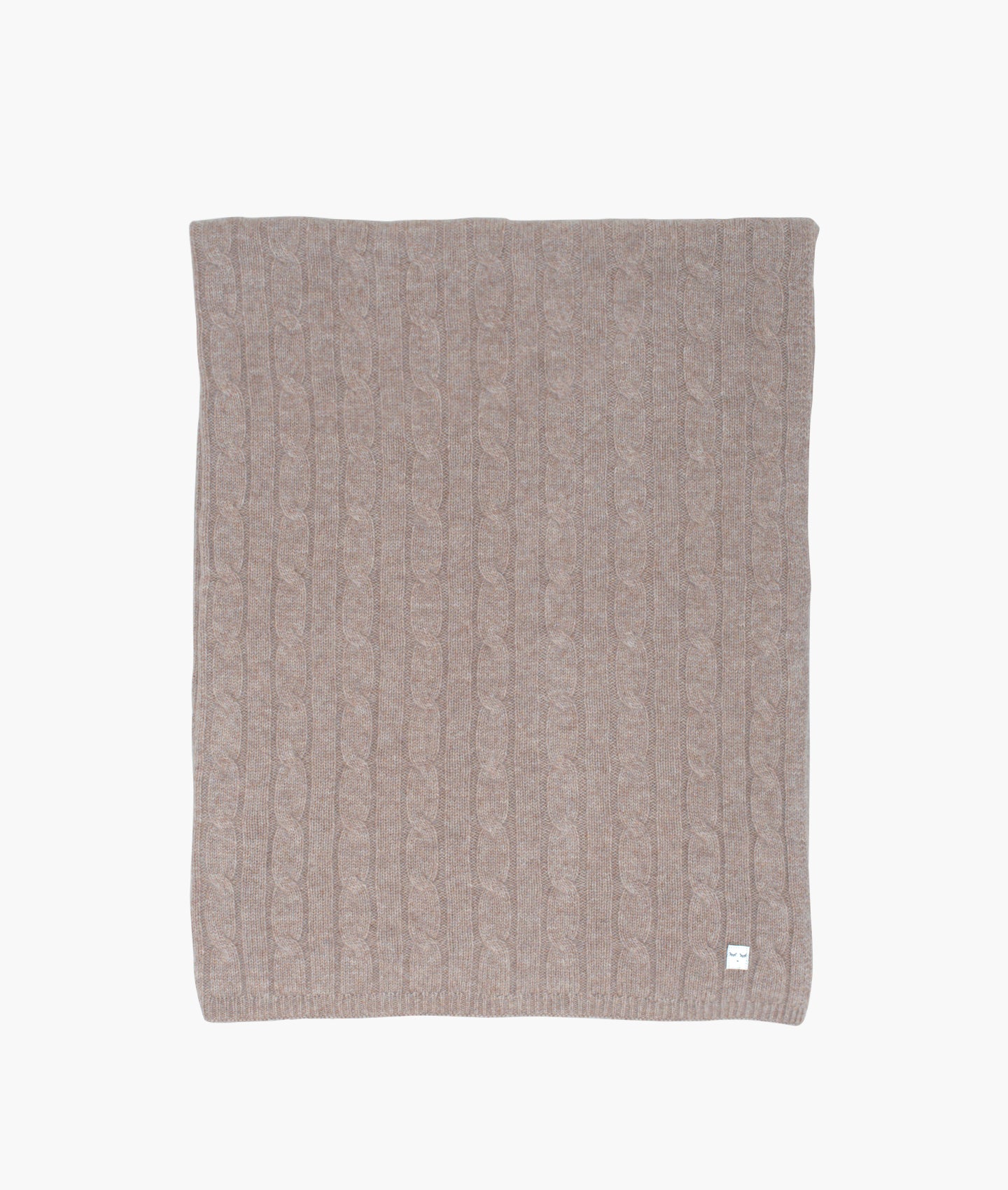 Cable Knit Cashmere Blanket