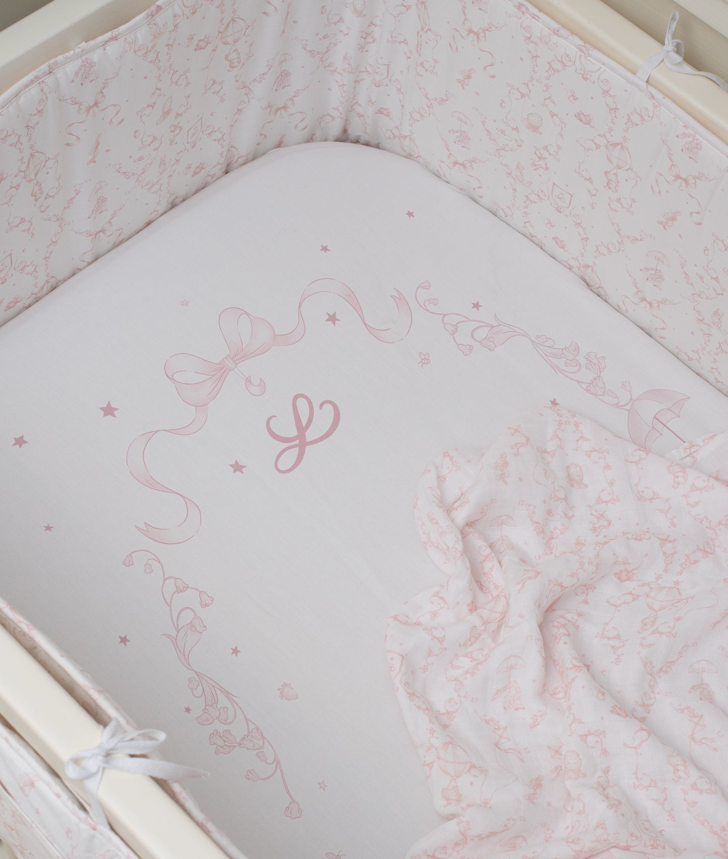 Wonderland Fitted Crib Sheet