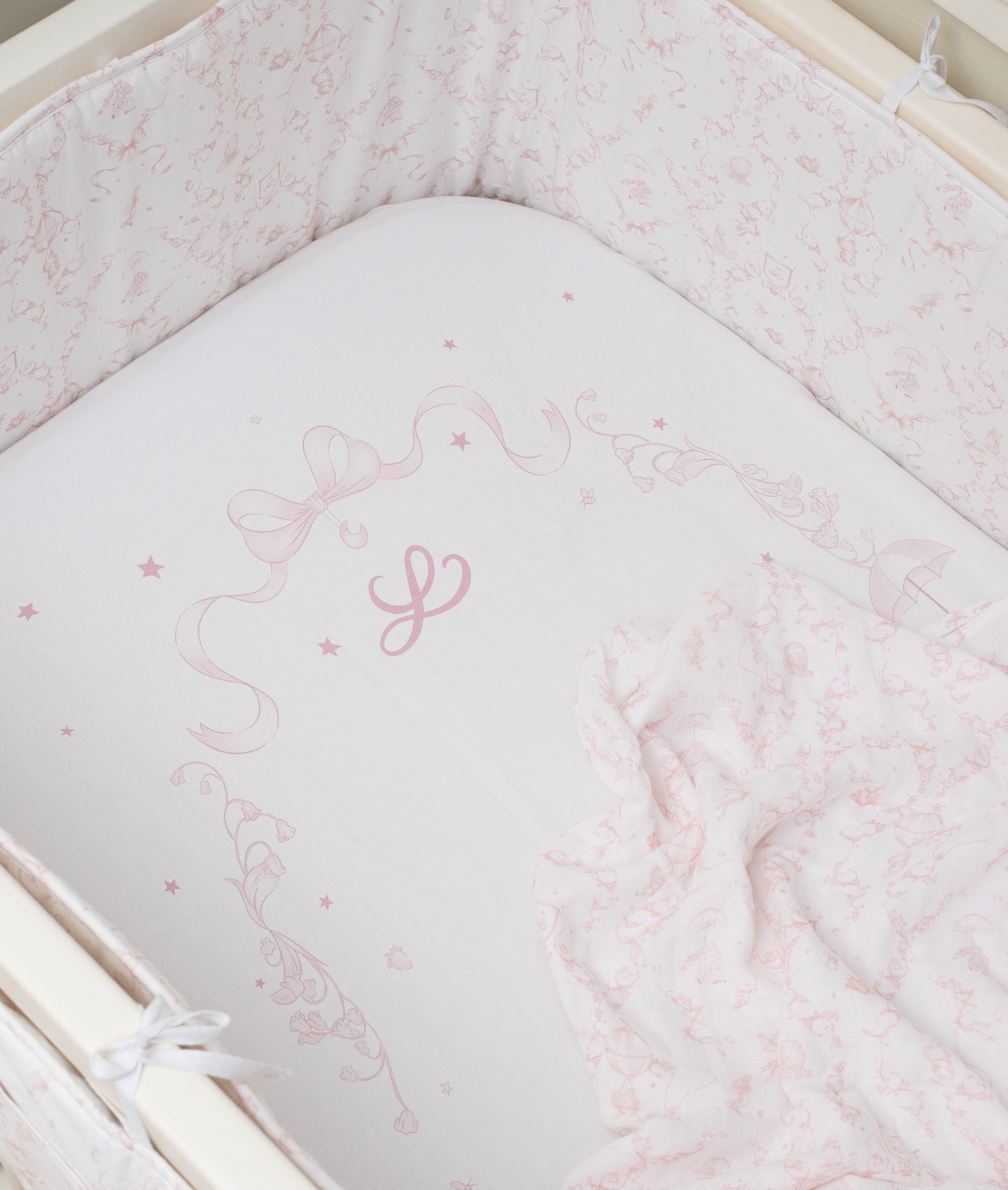 Wonderland Fitted Crib Sheet