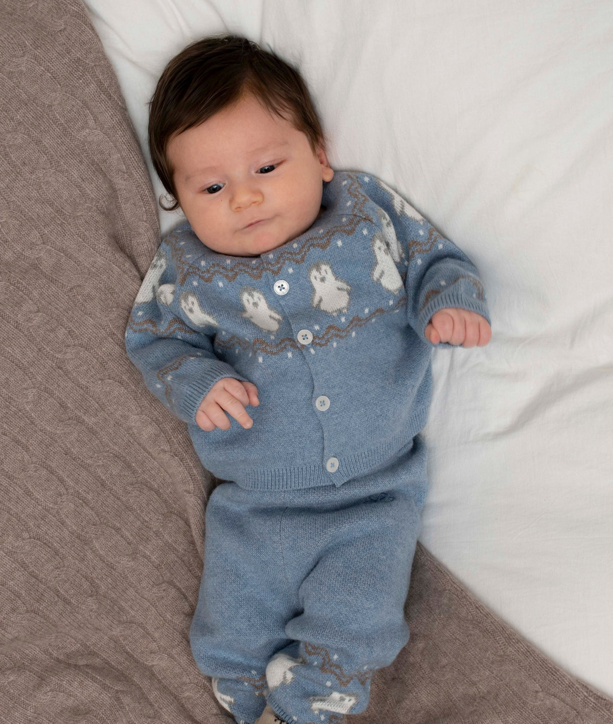 Ensemble « Pingouin de Fair Isle »