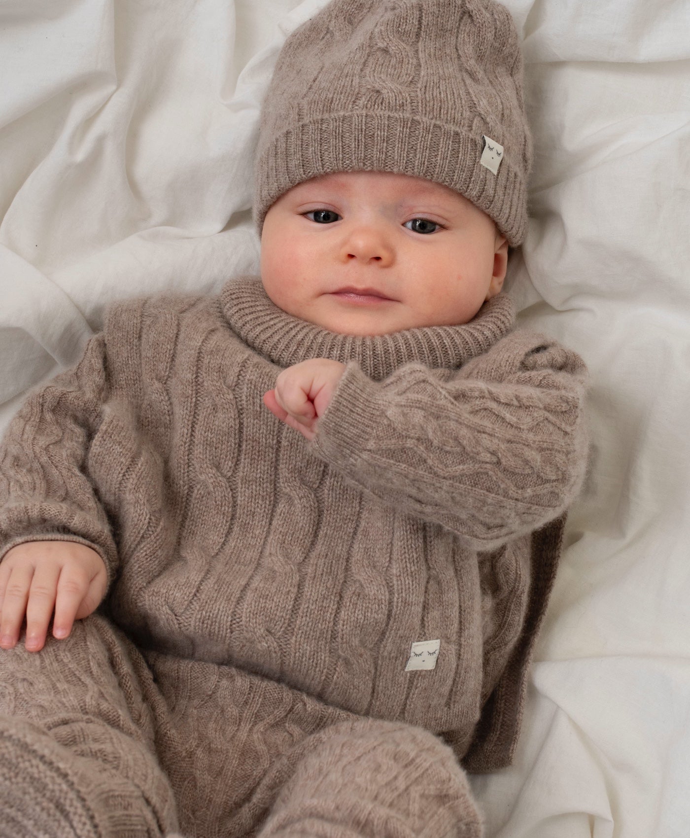 Kabelgebreide Kasjmier Sjaal