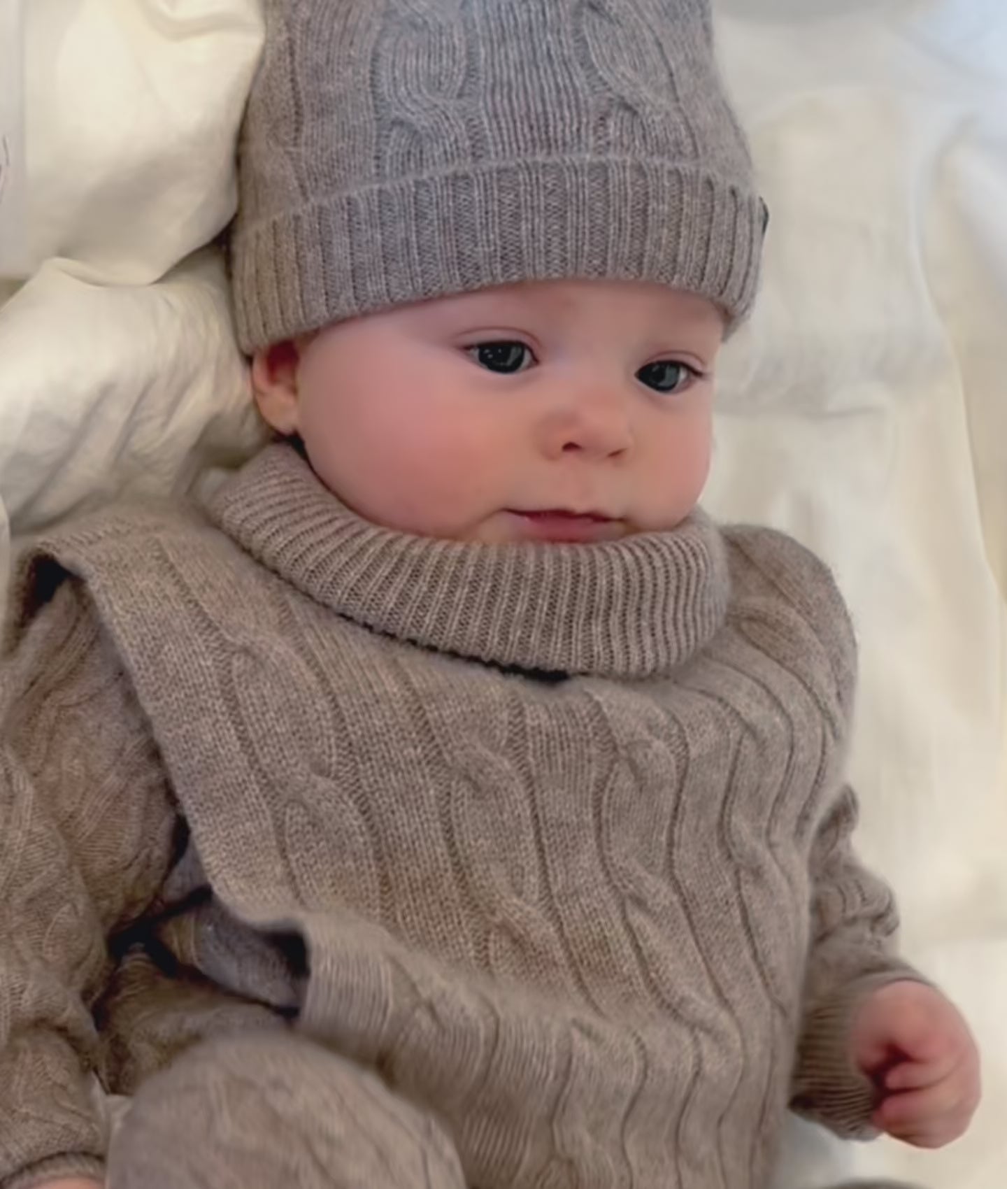 Kabelgebreide Kasjmier Sjaal